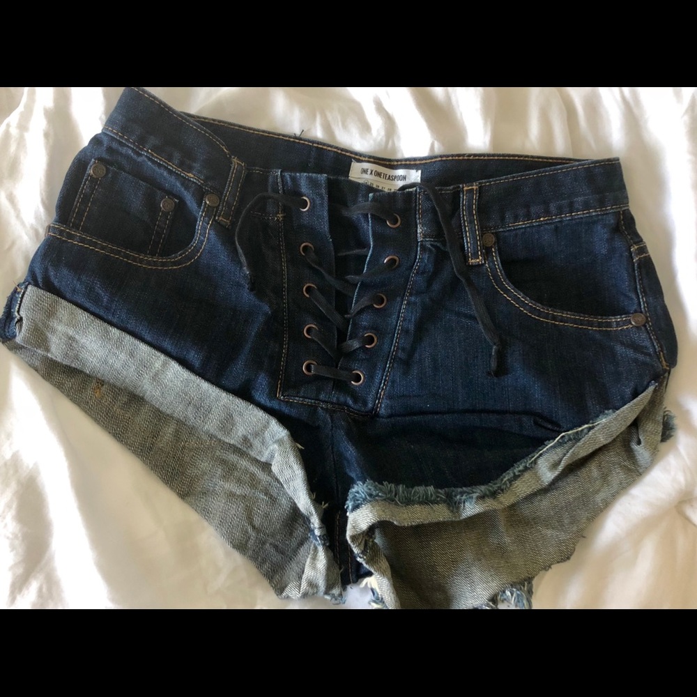 One teaspoon lace up shorts